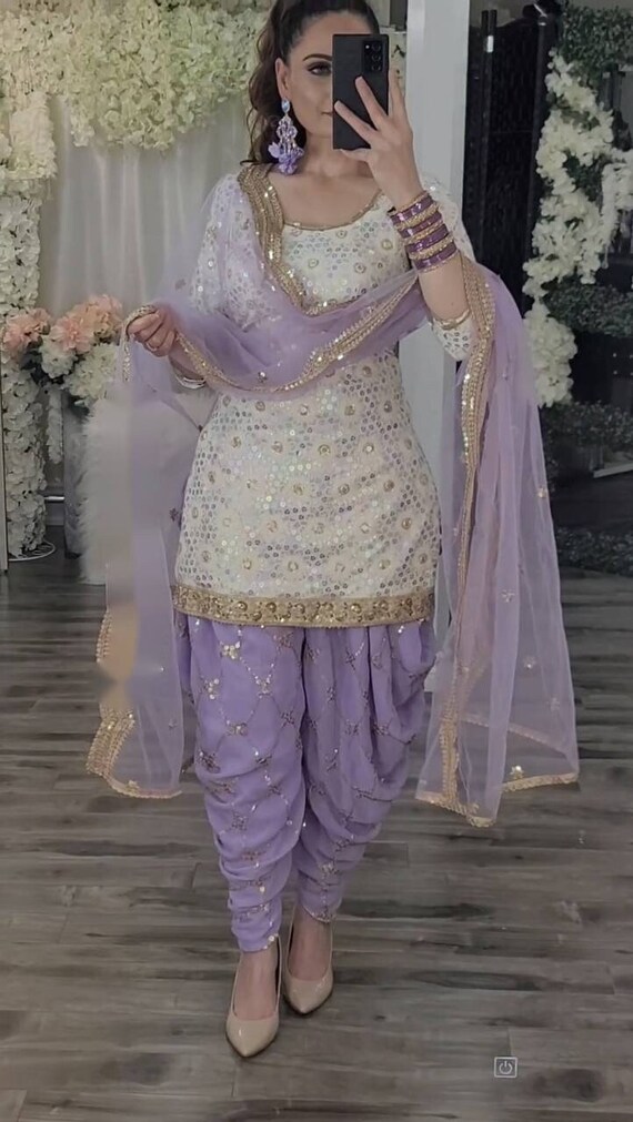 Designer Punjabi Salwar Suits, Dhoti Salwar Kameez, Indian Pakistani  Wedding Mehendi Sangeet Party Wear Suit, Stitched Indian Dress - Etsy