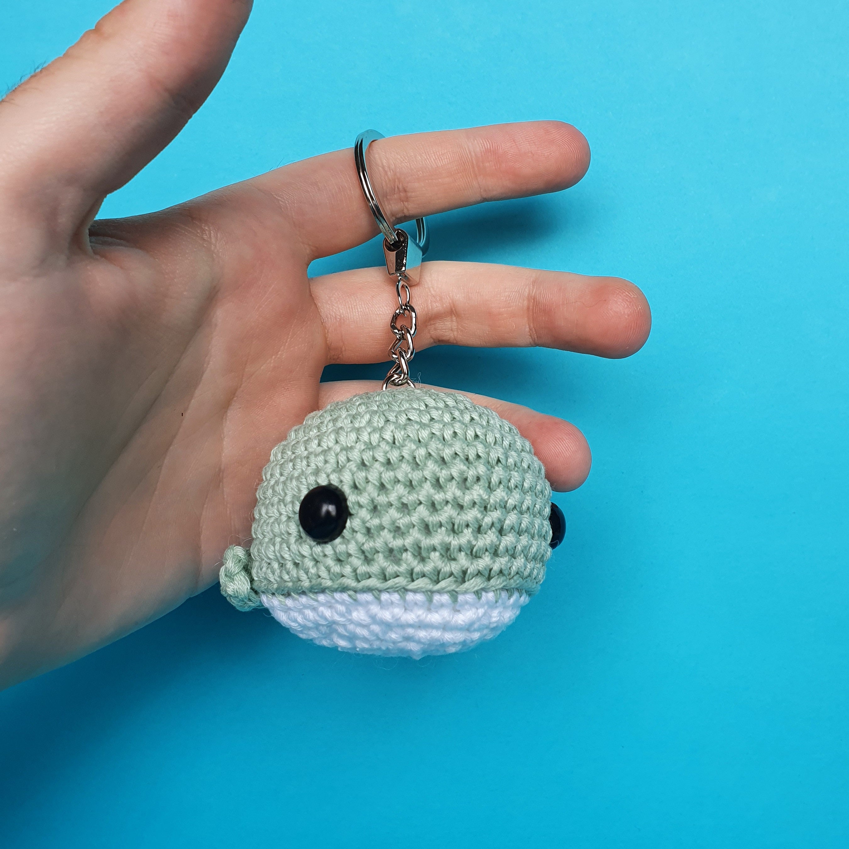 Whale keychain Crochet keychain Unique keychain Crochet Etsy
