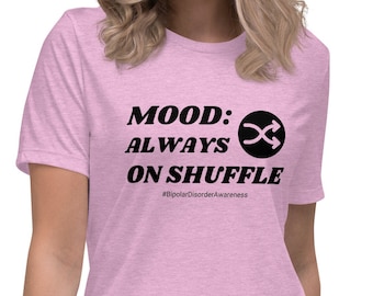 Camiseta Always On Shuffle: Camiseta gráfica de concienciación sobre el trastorno bipolar