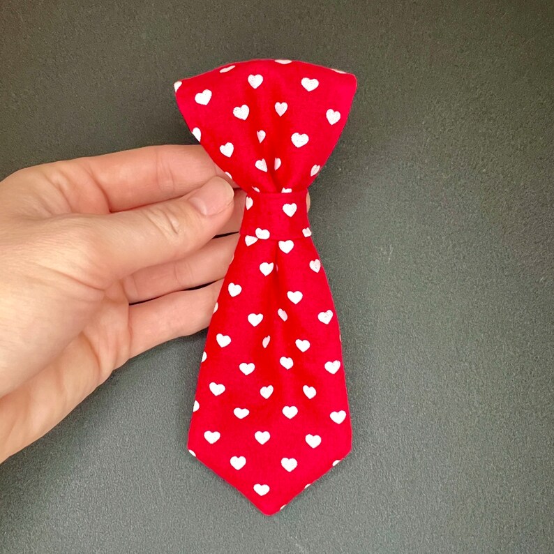 Valentine's Day Dog Collar Necktie, Pet Tie, Dog Necktie image 6