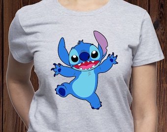 Stitch t-shirt/ Lilo and Stitch t shirt/ Disney Stitch tshirt/ Cute Stitch shirt/ Happy Stitch tee/ Disney t-shirt/ Disney trip tee/ (T46)