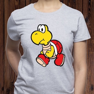 Koopa Troopa t-shirt / Red Shell t-shirt / Mario tshirt / Mario kart shirt / Nintendo tee / NES gaming shirt / Super Mario t-shirt / (T57)