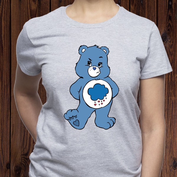 Grumpy shirt; Rainy day tee; Care Bears t-shirt; Bear t shirt; Teddy Bear tshirt; Original Care Bear shirt; Birthday tee; (T102)