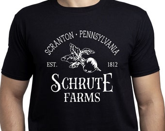 Camiseta de Schrute Farms: Regalo para fans de la serie The Office, Dwight, Scranton, Dunder Mifflin (T318)