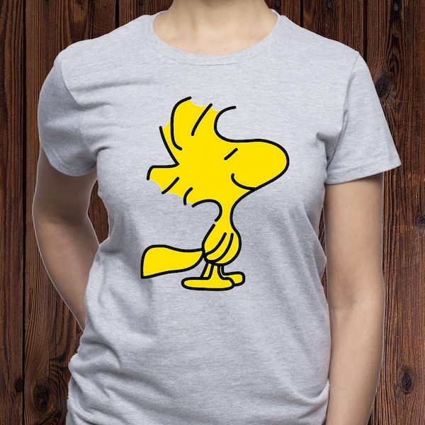 Woodstock T-Shirt / Happy T-Shirt / Peanuts T-Shirt / Snoopy Shirt / Vogel T-Shirt / Charlie Brown T-Shirt / Peanuts Comic-T-Shirt / Frauen T-Shirt / (T37)