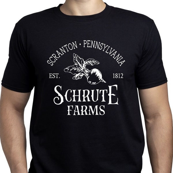 Schrute Farms Shirt / The Office Tv Series Tshirt / Dwight Schrute T shirt / Scranton / Dunder Mifflin / T-shirt pour homme / Pour homme / Cadeau de fan / (T318)