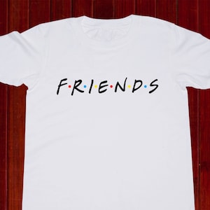 Chemise pour enfant avec logo Friends/ Chemise avec logo de la série télévisée Friends/ T-shirt Friends pour enfants/ T-shirt Friends pour garçon/ Haut pour fille/ pour fille/ pour garçon/ Tout-petit/ (T07)