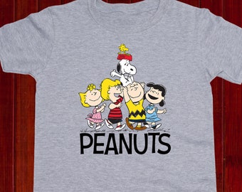 Peanuts shirt / Peanuts Characters kindershirt / De Peanuts t-shirt voor kinderen / Snoopy Woodstock T-shirt / Charlie Brown / Jeugd t-shirt / Peuter (T39)