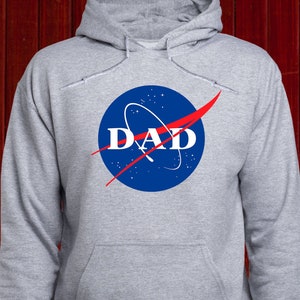 Sweat-shirt papa de la NASA, sweat à capuche de la fête des pères, pull-pull astronaute de la NASA, pull-over de la NASA, sweat à capuche Space Science, sweat à capuche d’astronome, cadeau de papa (T202)