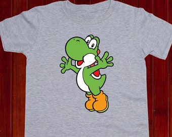 Yoshi shirt/ Super Mario kids tshirt/ Dinosaur Yoshi t-shirt voor kinderen/ Nintendo T-shirt/ Super Mario World shirt/ Jeugd t-shirt/ Peuter/ (T53)