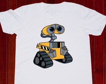 Camiseta Wall-E para niños / Camiseta robot Wall E / Camiseta Disney Pixar / Camiseta de película para niños / Camisa de cumpleaños Wall-E / Camiseta robot / Juventud / Niño pequeño (T132)