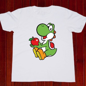 Super Mario kids shirt/ Yoshi tshirt/ Nintendo t-shirt/ Dinosaur Yoshi tee for kids/ Super Mario World shirt/ Youth t shirt/ Toddler/ (T58)