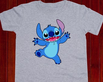Camisa Stitch/Lilo e Stitch camisa infantil/stshirt Stitch Dance para crianças/camiseta Happy Stitch/Disney Stitch/menino/camiseta juvenil/criança/ (T46)