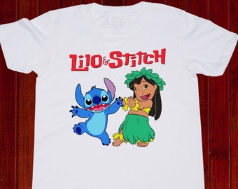 Camisa Lilo and Stitch Camiseta infantil Lilo and Stitch Dance Camiseta Lilo con Stitch para ninos Camiseta Lilo Nina Camiseta juvenil Nino pequeno T52 Etsy Espana