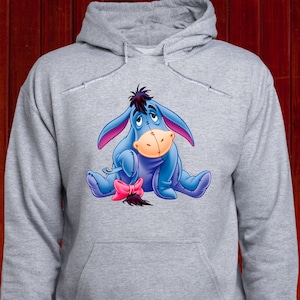 Disney Winnie The Pooh Character Eeyore Hoodie, Disney Eeyore Vacation Jumper, Family Disney Trip Hoody, Disney World Eeyore Jumper (T170)