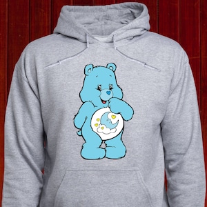 Bedtime Bear sweatshirt Care Bears hoodie Cute bear jumper Bear pullover Teddy Bear sweater Original Care Bear hoody T99 image 1