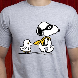 Halloween Snoopy t-shirt, Super Hero Snoopy t shirt, Peanuts Halloween tshirt, Peanuts Gang shirt, Ghost Woodstock tee, Unisex shirt (T226)