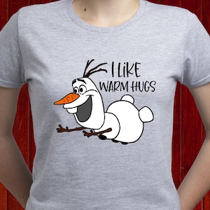 Happy Olaf Disney t-shirt, Olaf Frozen t shirt, Olaf Samantha tshirt, Women&#39;s Olaf shirt, Magic Kingdom Olaf tee, Frozen Snowman (T198)