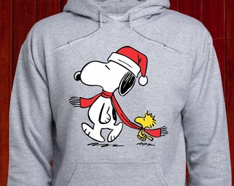 Sweat shirt des annees 1990 Noel Snoopy Woodstock et Lucy en Kelly Green Etsy France