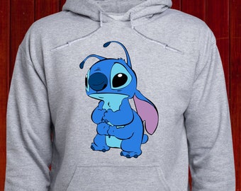 Pull stitch/ Pull Lilo and Stitch/ Sweat-shirt Disney Stitch/ Sweat à capuche Cute Stitch/ Pull Sad Stitch/ Sweat à capuche Disney/ Sweat à capuche Unisex/(T48)