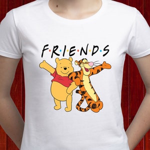Tigger and Pooh shirt, Tigger tshirt, Pooh the Bear shirt, Pooh Friends tee, Disney Friends tshirt, BFF Disney tee, Bestie Disney tee (T168)
