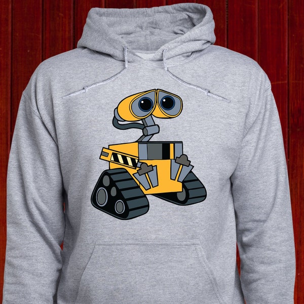 Sweat-shirt Wall-E/ Sweat à capuche robot Wall E/ Disney Pixar jumper/ Kids film pullover/ Wall-E Birthday hoody/ Robot sweat/ Space jumper/ (T132)