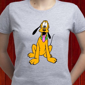 Happy Pulto Women's t-shirt, Pluto the Dog t shirt, Disney Pluto tshirt, Mickey Best Friend shirt, Disney Theme Birthday tee (T179)