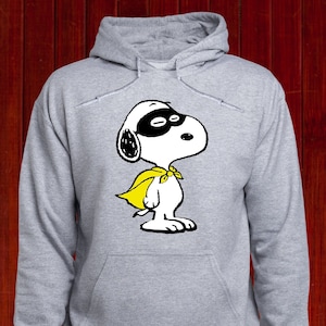 Sweat-shirt super-héros Snoopy/Snoopy à capuche Peanuts/Pull mignon Snoopy Hero/Cadeau Snoopy/Pull Super héros Snoopy/Pull/ 3XL 4XL (T329