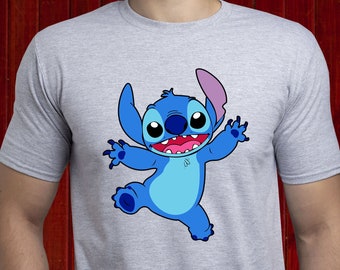 Stitch t-shirt/ Lilo and Stitch t shirt/ Disney Stitch tshirt/ Cute Stitch shirt/ Happy Stitch tee/ Disney t-shirt/ Disney trip tee/ (T46)