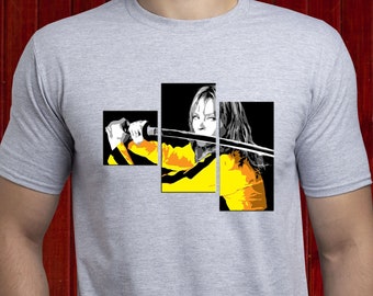 Kill Bill Shirt; Quentin Tarantino Movie Tshirt; Uma Thurman T shirt; Quentin Tarantino Fan T-shirt; Men's Tee; For Man; Film Fan (T283)