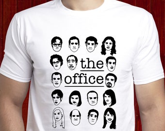 The Office Characters t-shirt/ The Office Cast t shirt/ Dunder Mifflin tshirt/ The Office shirt/ Michael Scott t shirt/ Gift for him/ (T111)