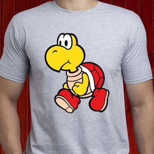 Koopa Troopa t-shirt/ Red Shell t shirt/ Mario tshirt/ Mario kart shirt/ Nintendo tee/ NES gaming shirt/ Super Mario t-shirt/ (T57)