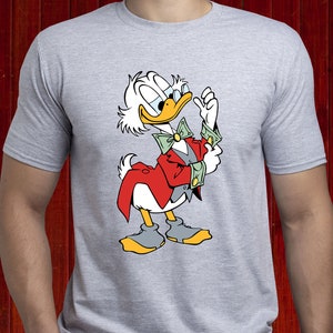 T-shirt Scroodge/ T-shirt McDuck/ T-shirt Money/ Chemise riche/ Tee-shirt Scroodge McDuck/ Chemise oncle/ T-shirt Rich Uncle/ T-shirt Duck Tales/ (T125)