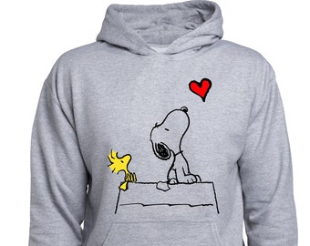 Sweat-shirt Snoopy Youth, sweat à capuche Woodstock pour enfant, pull Peanuts, pull Stargazing, pull Snoopy Looking Heart, jersey, garçon fille (T44)