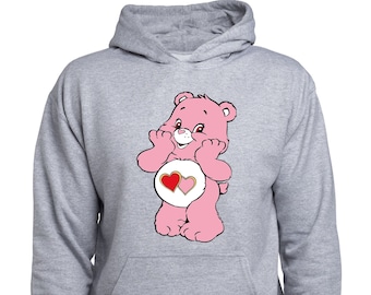 Love a Lot Bear Youth Hoodie, Care Bears Sweatshirt pour enfant, Love Jumper, pour garçon, pour fille, Pull Ours, Ours en peluche, Care Bear, Cadeau (T103