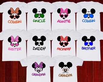 Mickey Mouse Family shirts, Mickey Mouse Birthday tshirt, Disney Trip t shirt, Family t-shirts, Minnie Mouse, Matching tee, Disneyland Party