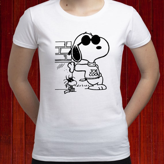 Shirt/ Dog/ T31 T - Cool Snoopy Peanuts/ T-shirt/ Cool Tee/ Joe Sunglasses the Woodstock Joe Tshirt/ Etsy Snoopy and Snoopy Shirt/ Snoopy Snoopy