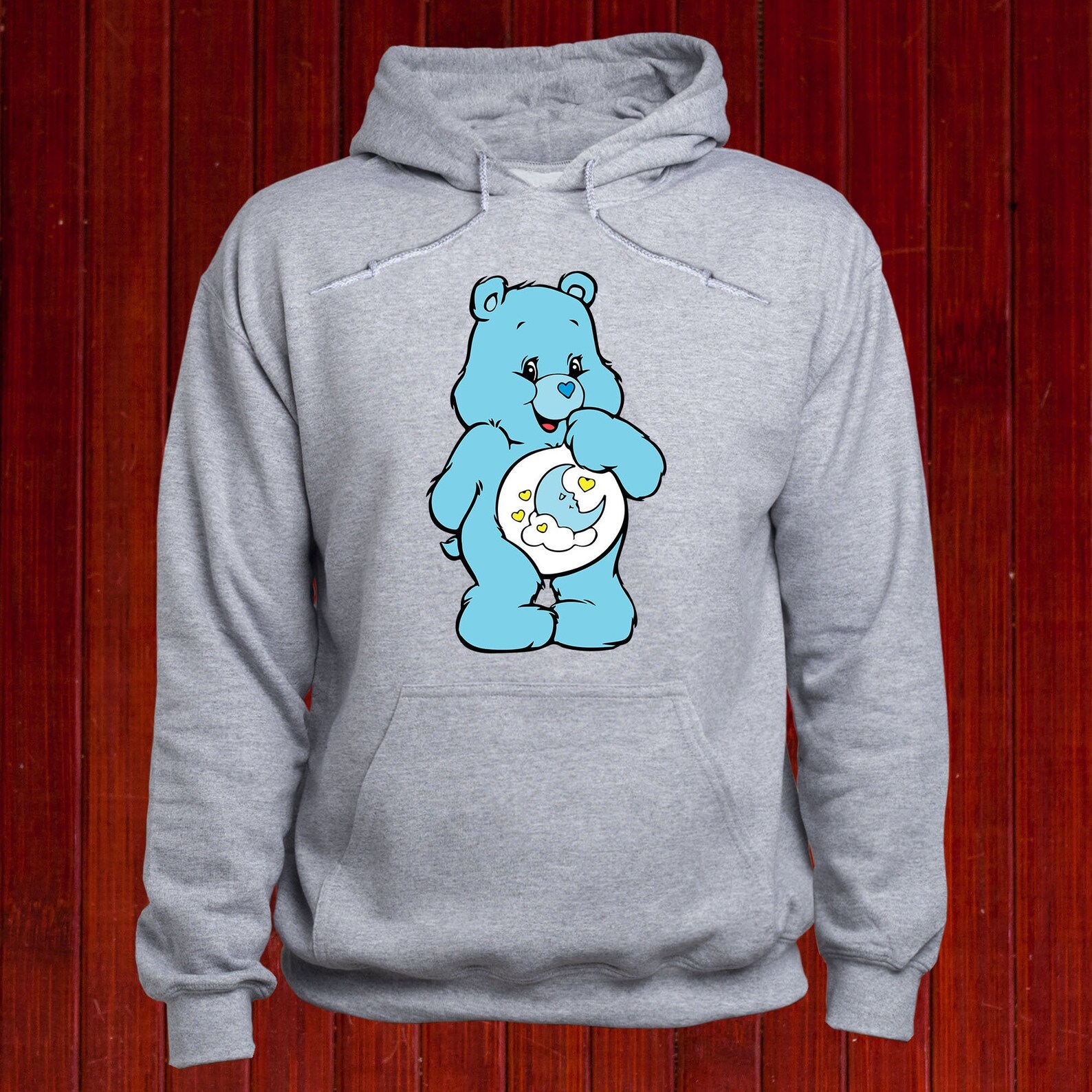 Bedtime Bear Sweatshirt Care Bears Hoodie Cute Bear Jumper Etsy