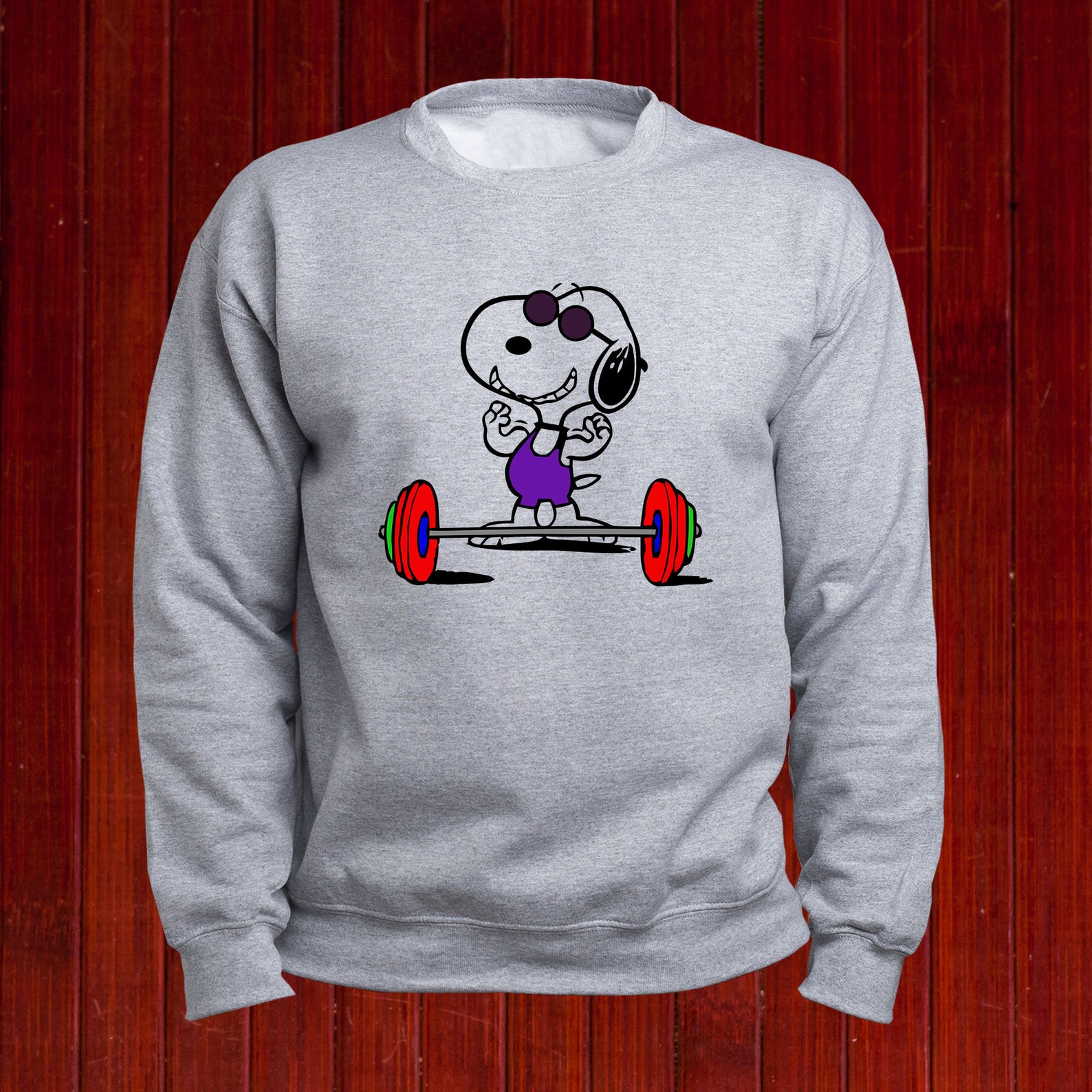 Snoopy Weightlifting sweatshirt/ Snoopy Gym hoodie/ Snoopy Etsy