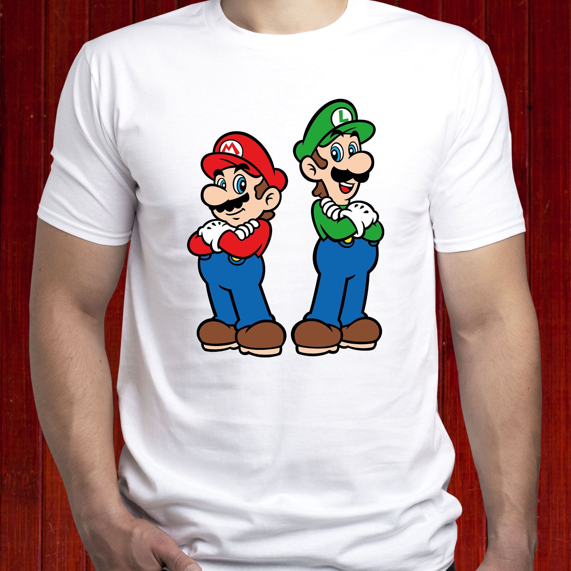 Discover Camiseta Mario y Luigi Súper Mario Lindo Diverido para Hombre Mujer