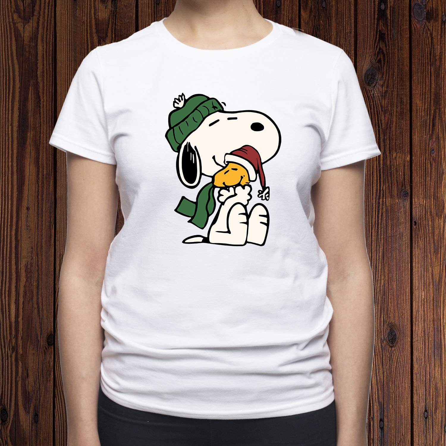 Discover Snoopy und Woodstock Frohe Weihnachten T-Shirt