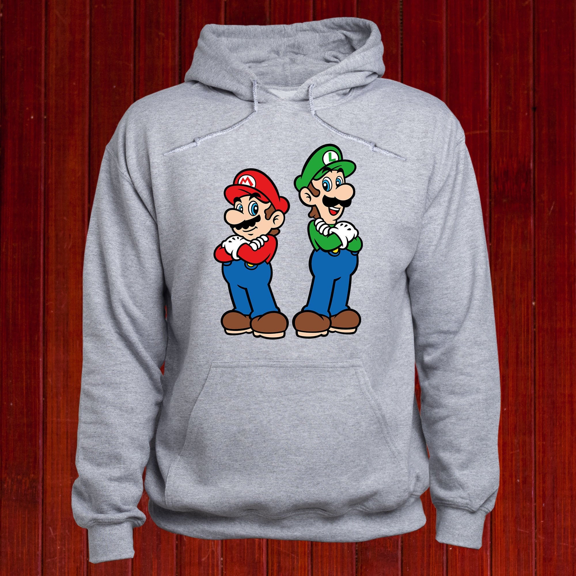 Boy's Nintendo Super Mario Bros Character Guide Pull Over Hoodie