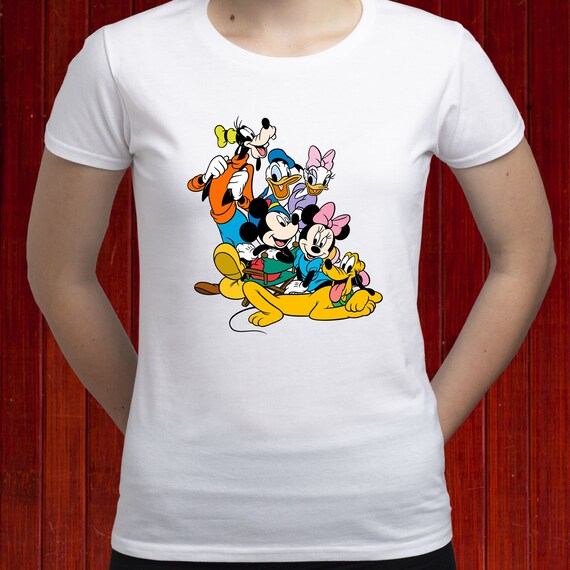 Mickey and friends t shirt hotsell