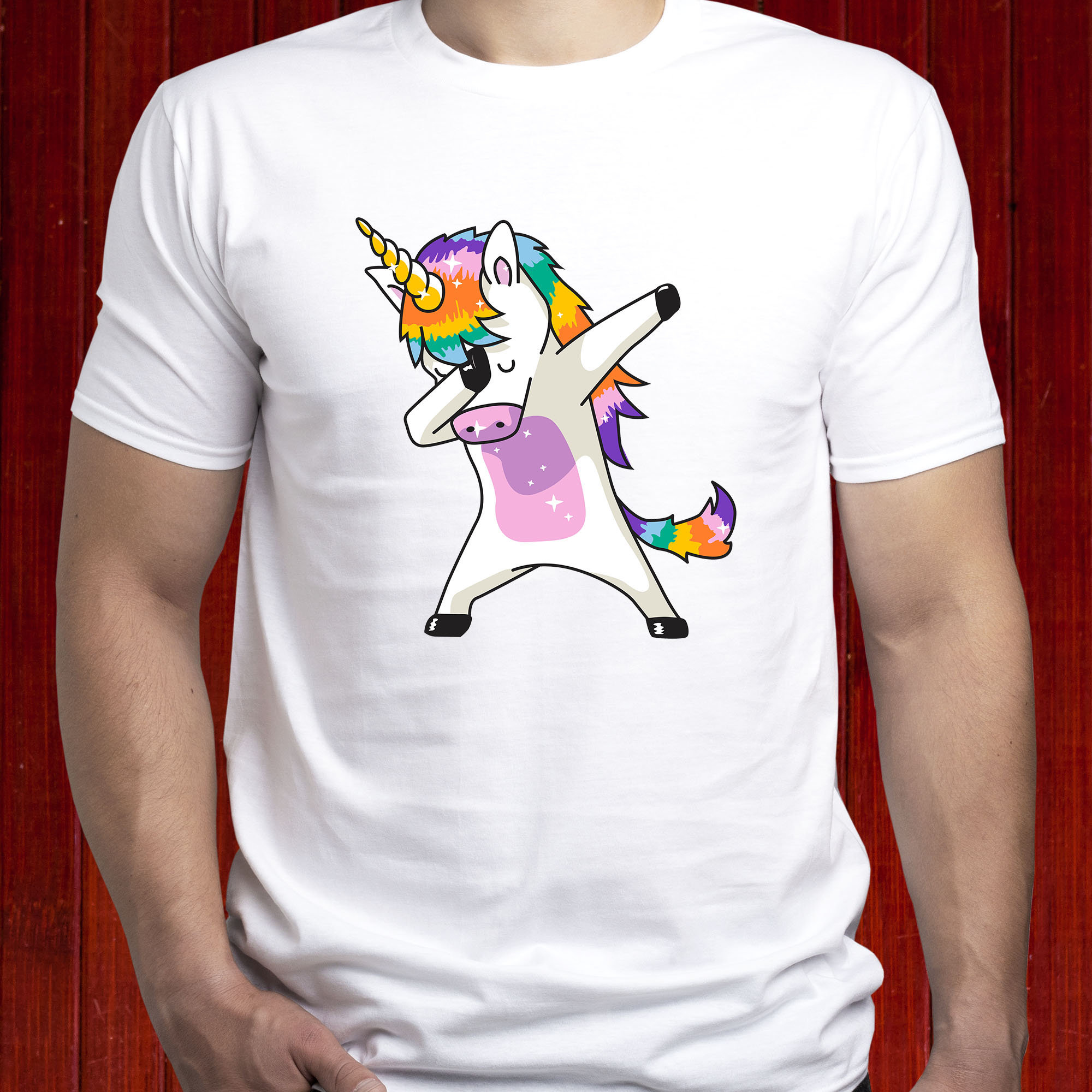 Dabbing Unicorn T-shirt/ Dab T Shirt/ Unicorn Tshirt/ Rainbow