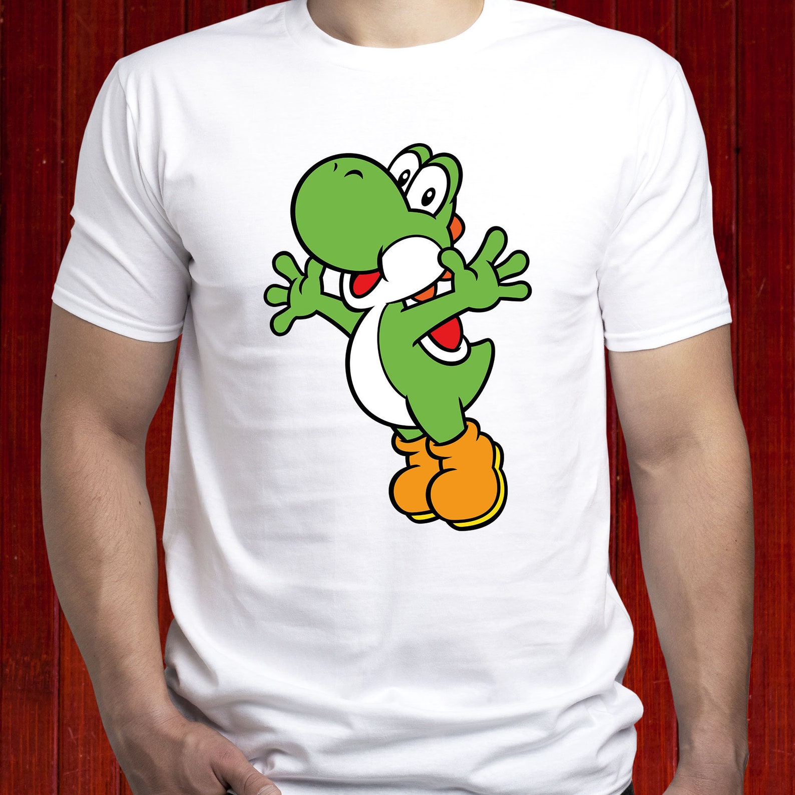 T-shirt Femme Super Mario Yoshi Adventure – Design Gaming, Marque DIFUZED, Neuf