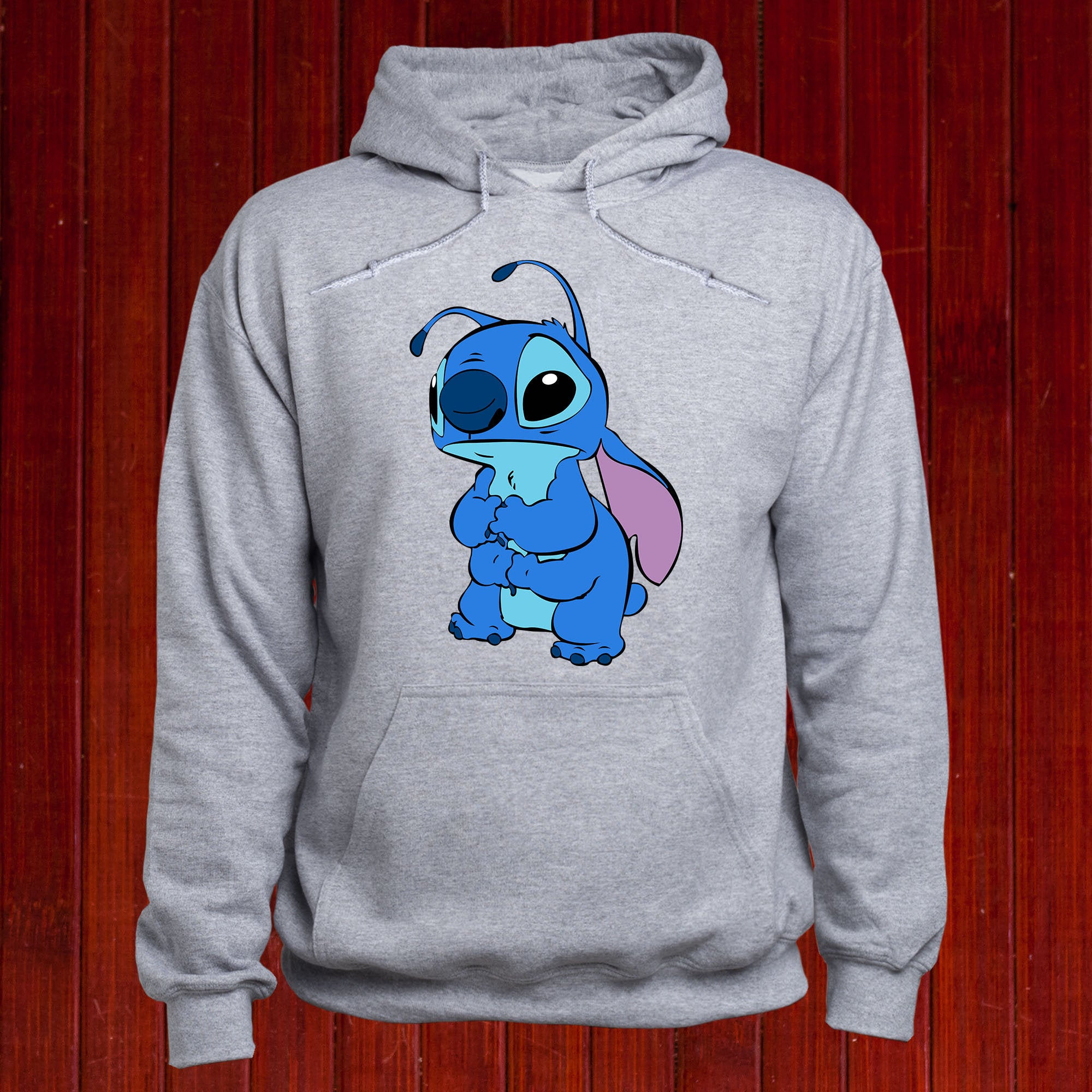 Stitch jumper/ Lilo and Stitch pullover/ Disney Stitch sweatshirt/ Cute Stitch hoodie/ Sad Stitch sweater/ Disney hoody/ Unisex hoodie/(T48)