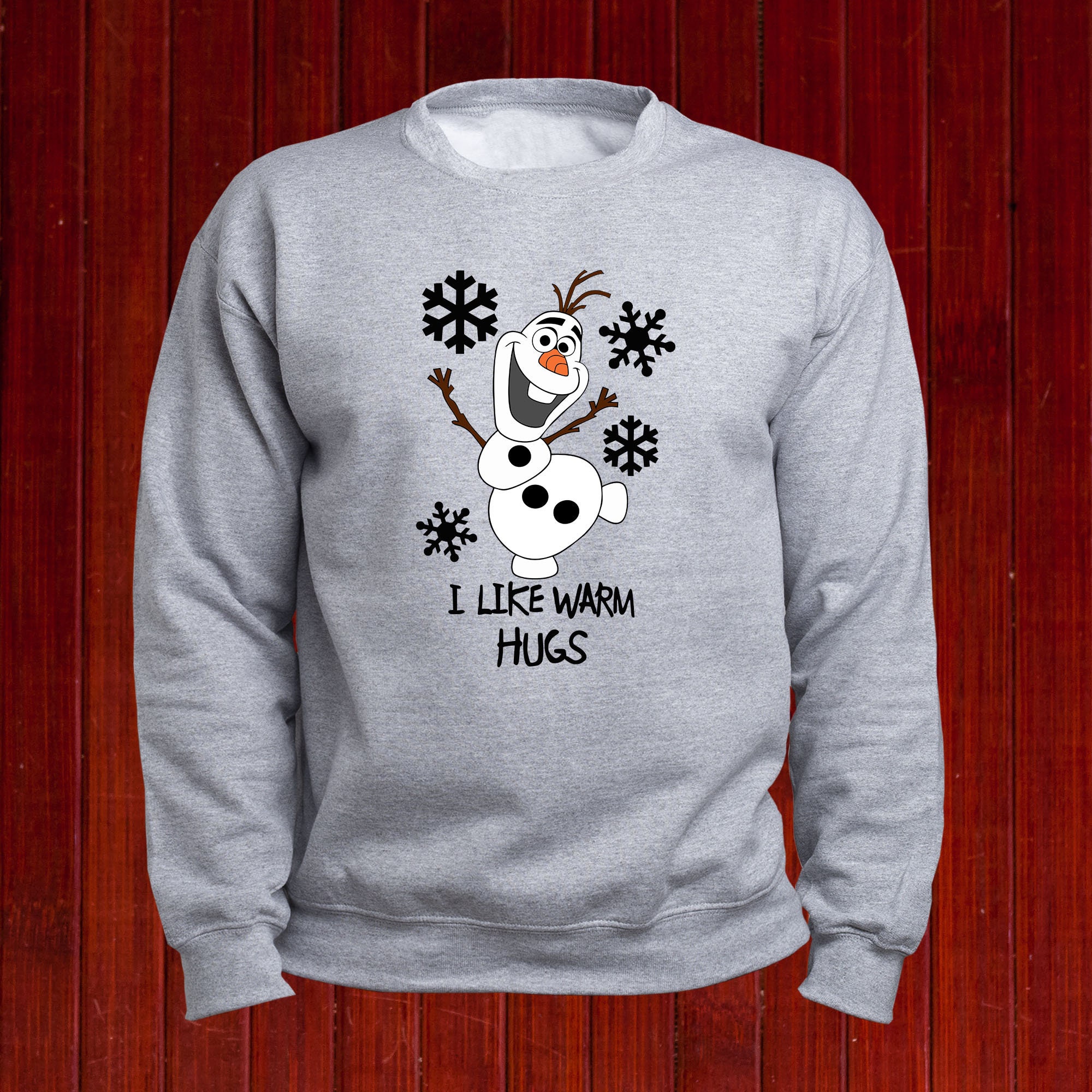 Olaf I Like Warm Hugs Sweatshirt Frozen Olaf Hoodie Disney Frozen Jumper Olaf Hug Pullover Disney Olaf Hoody Olaf Unisex Hoodie T197 Etsy