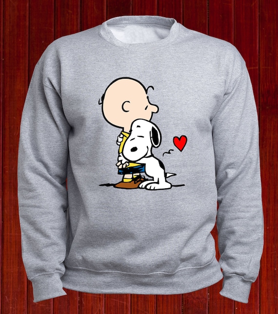 Snoopy Hug Charlie Brown Sweatshirt/ Charlie Brown Love Snoopy Hoodie/  Peanuts Pullover/ Snoopy Hugging Charlie Sweater/ Love Jumper/ T43 -   Israel