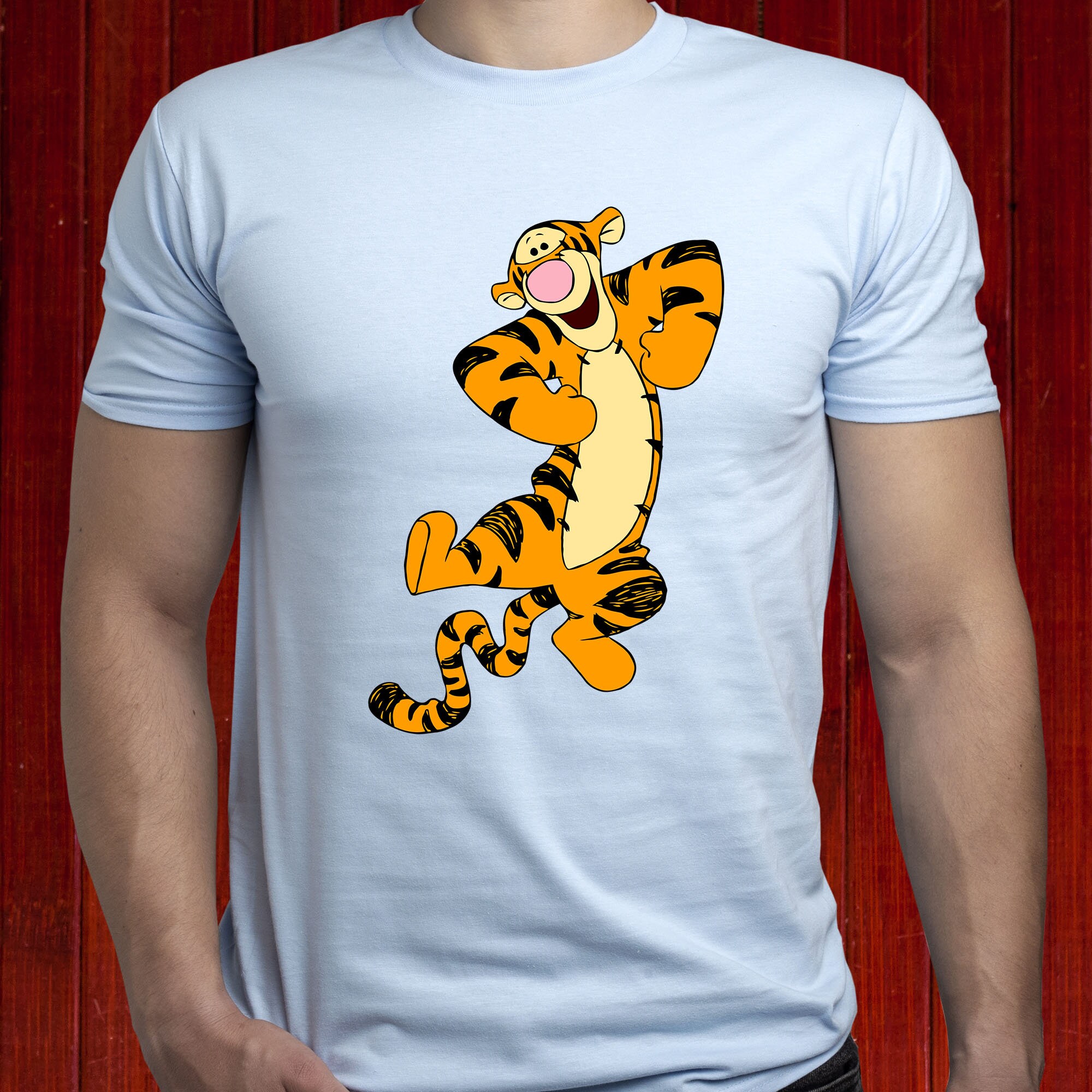Amazon.com: Disney Winnie The Pooh Tigger Large Face T-Shirt