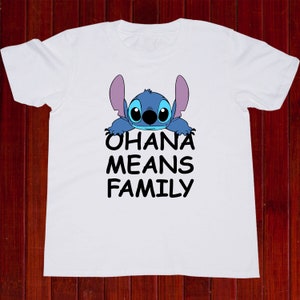 Kids Disney Stitch t-shirt, Stitch Quote Youth t shirt, Stitch Ohana tshirt, Stitch Family shirt, Stitch Boys tee, Stitch Girls shirt (T183)